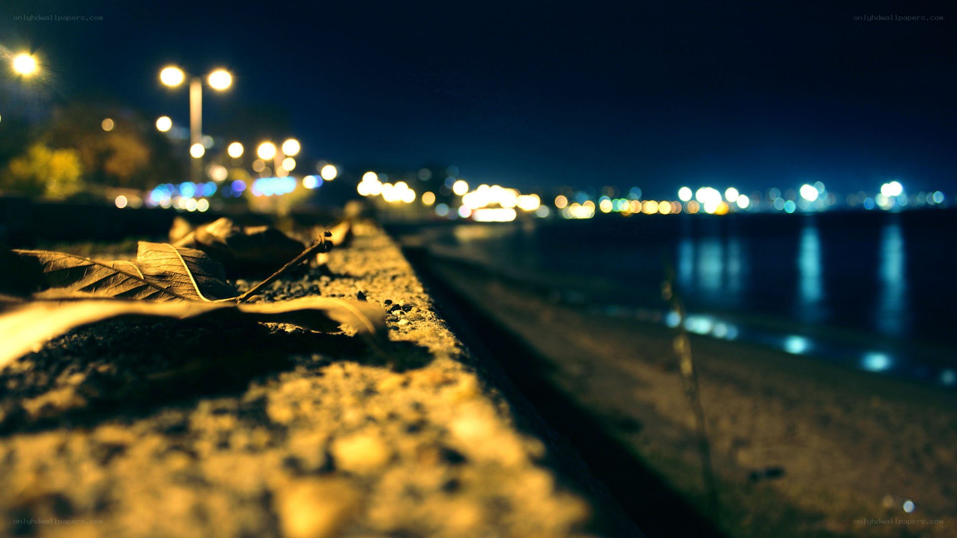 night by the water