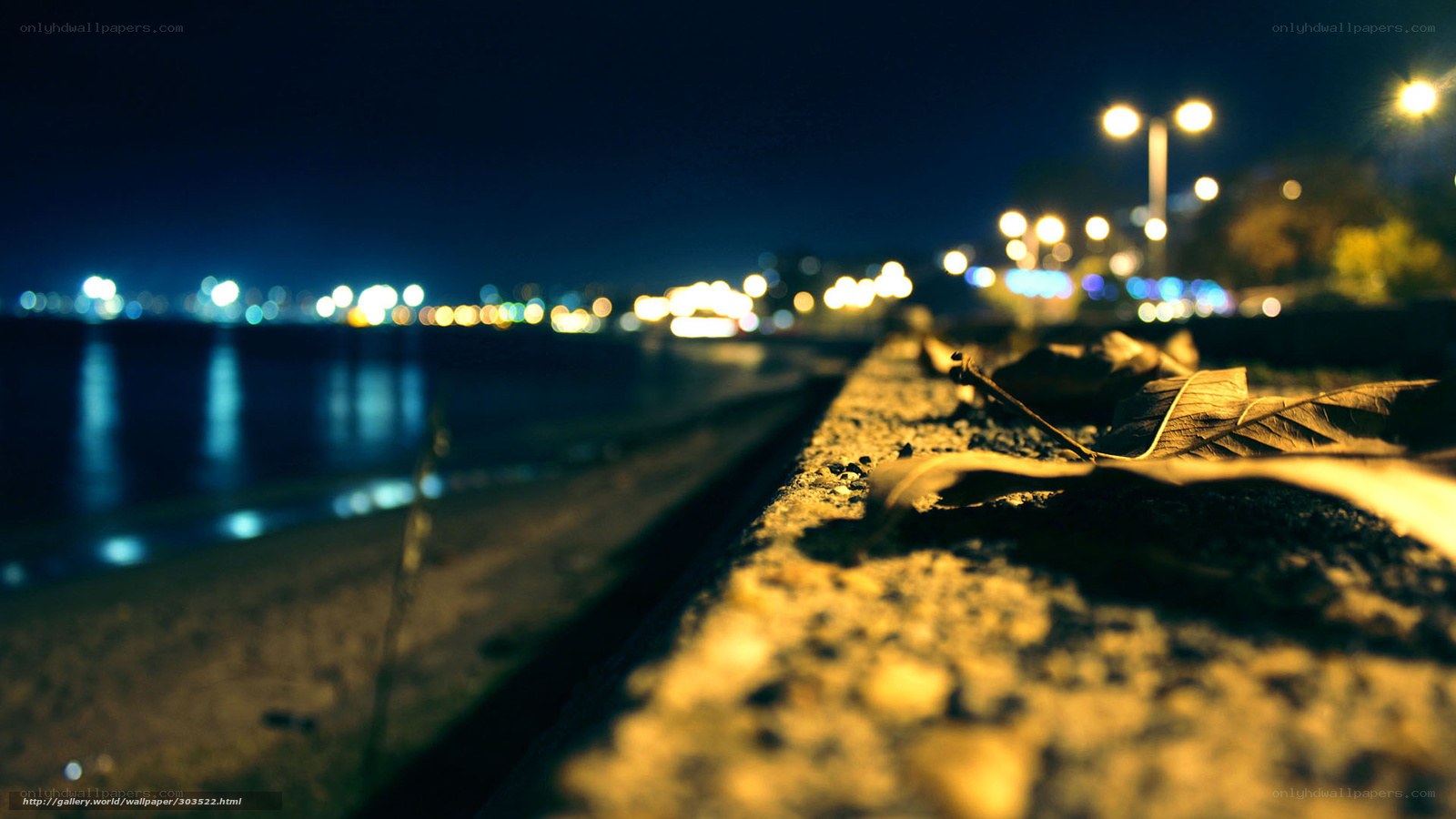 Night by the water