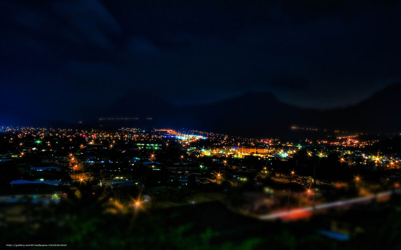night city lights view