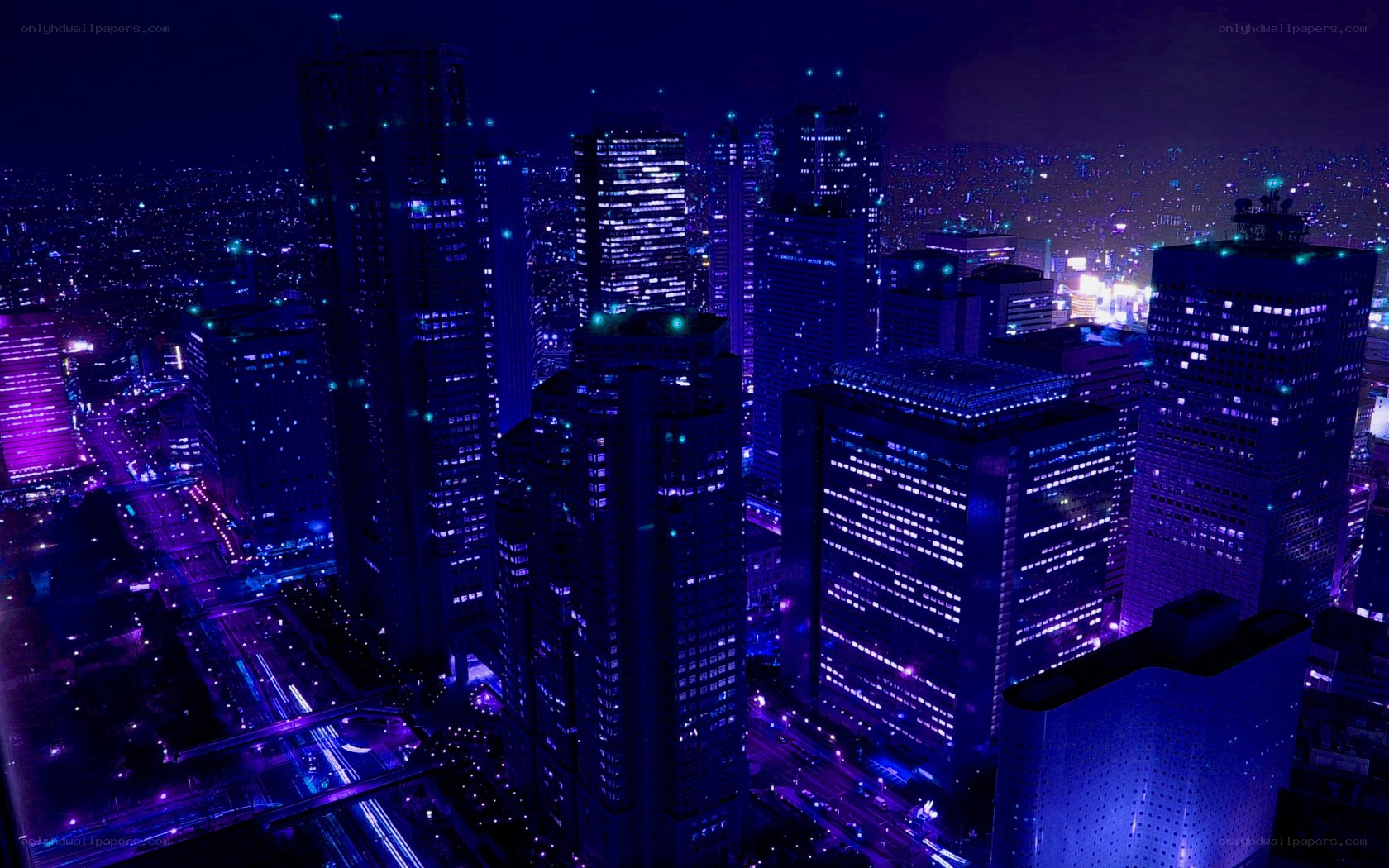 night city skyline