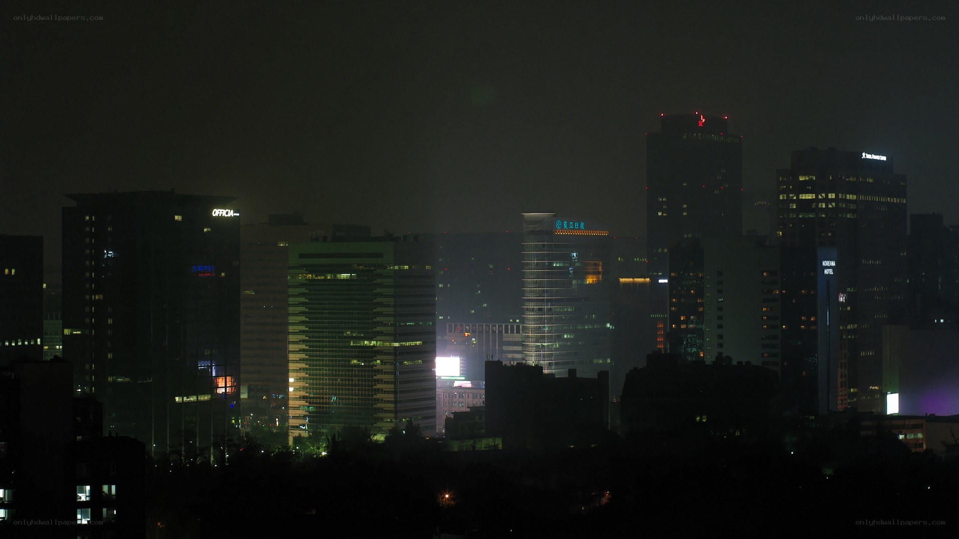 night city skyline