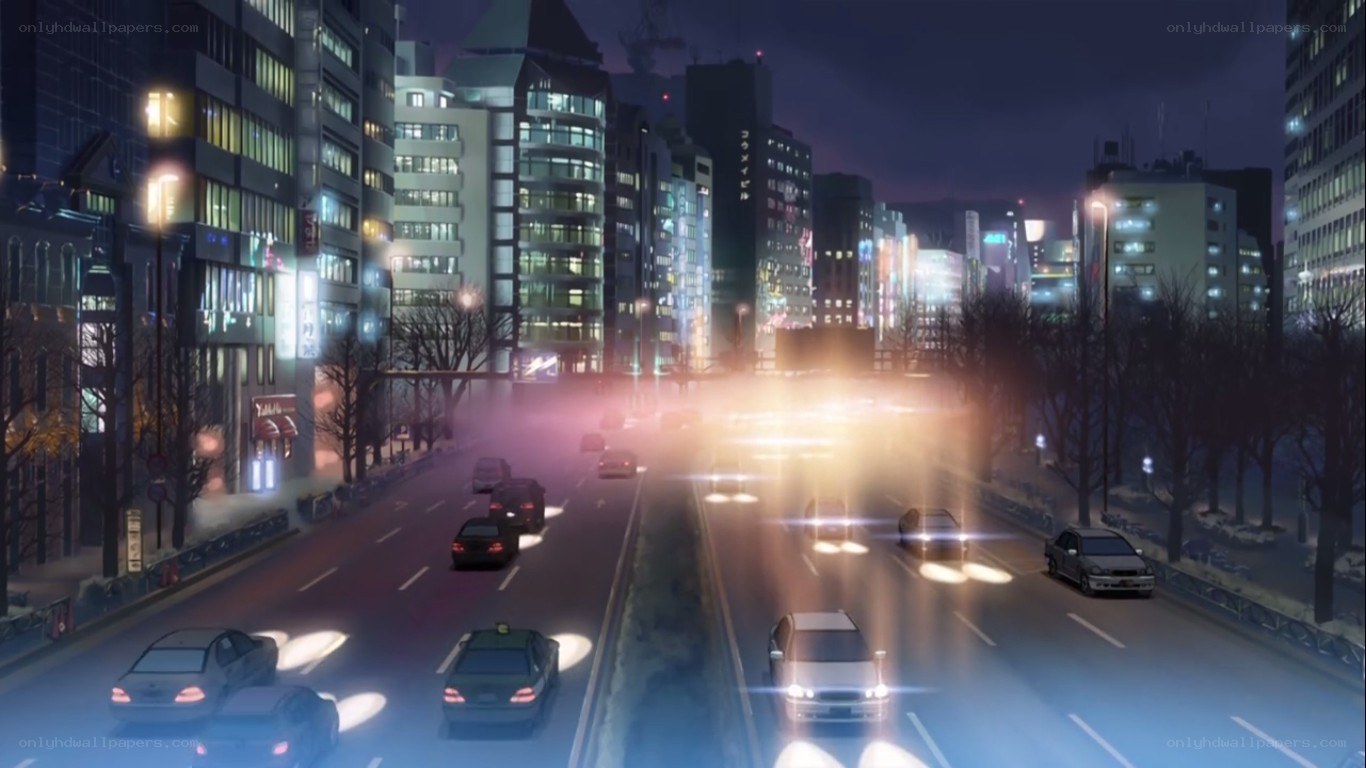 night city street animation
