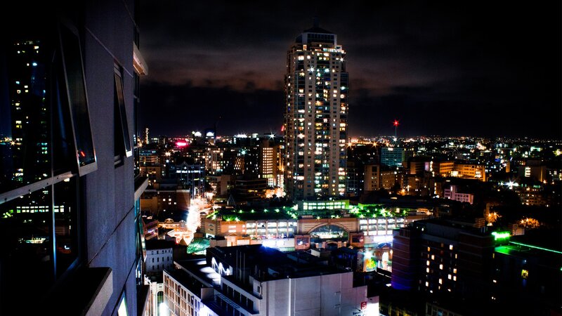 night cityscape view