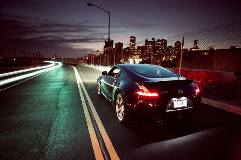 Night drive in the city