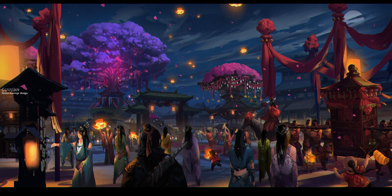 Night Festival Crowd