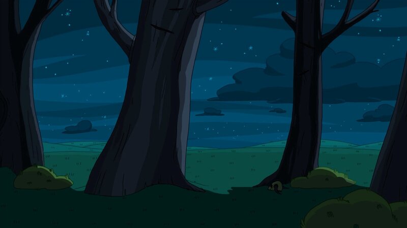 night forest scene