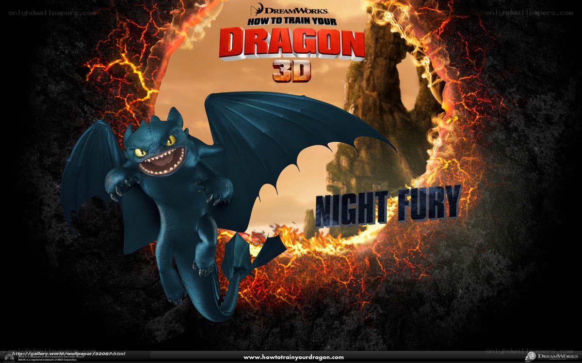 Night Fury dragon character