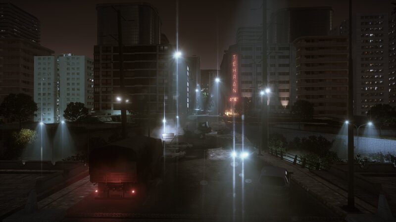Night in Tehran city