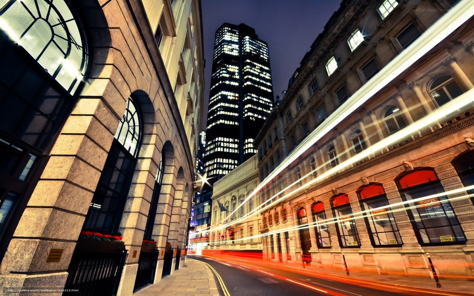 Night lights in London