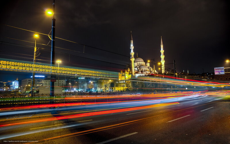 Night lights of Istanbul