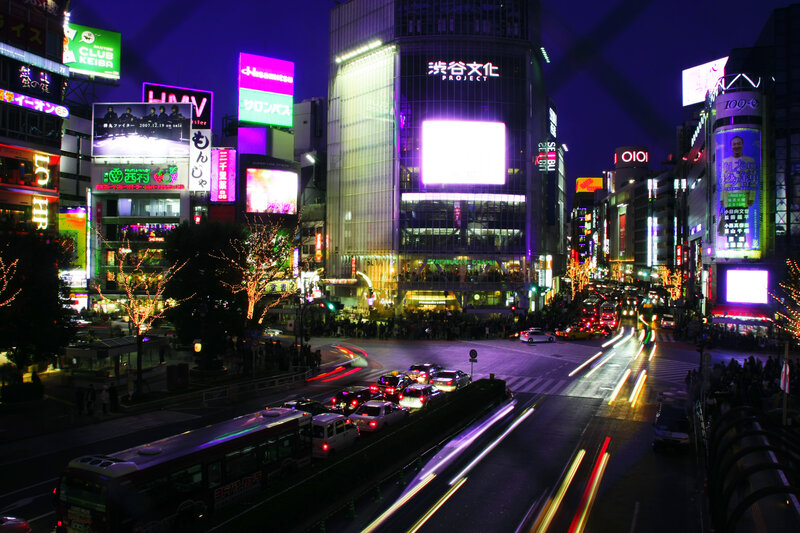 Night lights of Shibuya