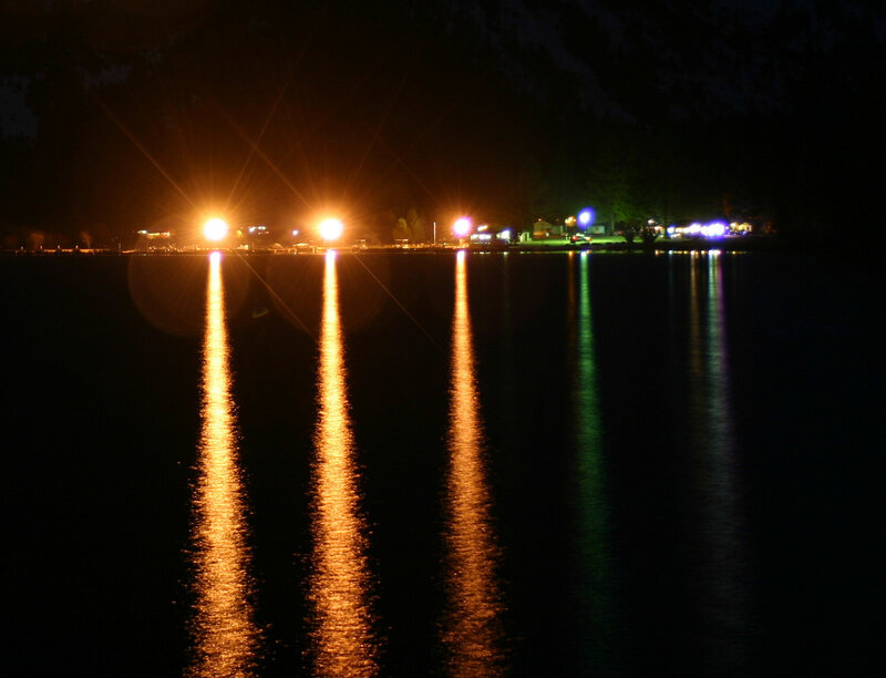 night lights on the lake