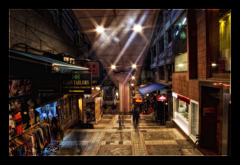 night market alleyway
