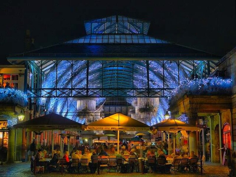 Night Market with Lights