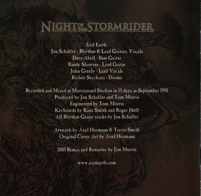 Night of the Stormrider album credits