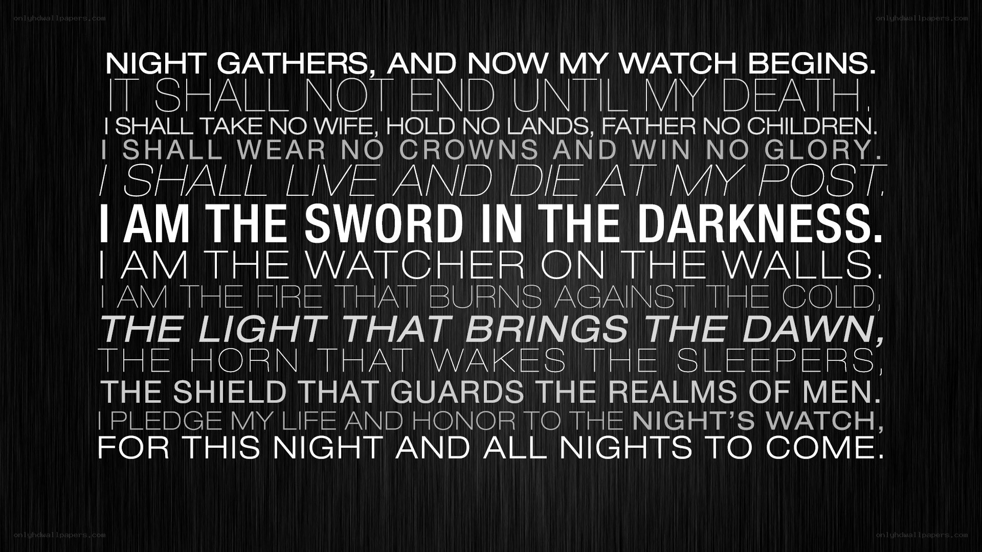Night's Watch oath