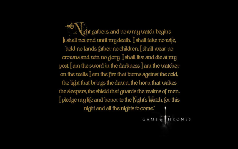 Night's Watch oath
