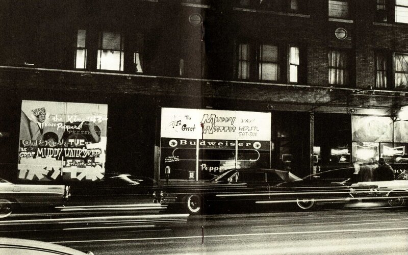 Night scene at Muddy Waters club