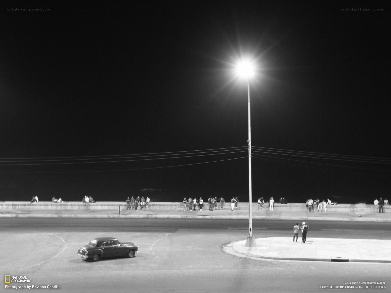 Night scene at the Malecón