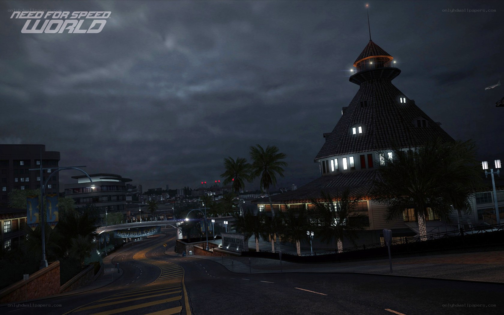 Night scene in Need for Speed World