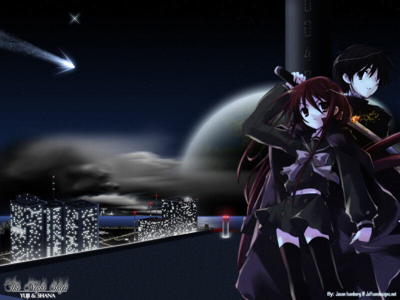 Night shift anime scene