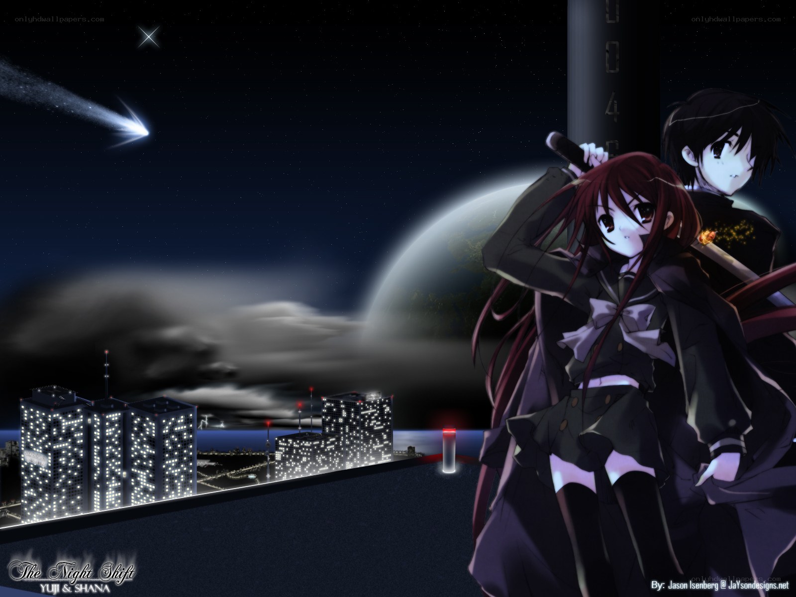 Night shift anime scene