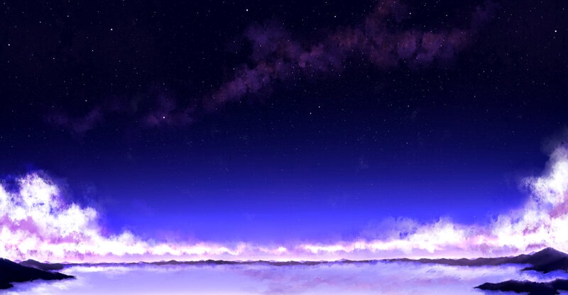 Night Sky over Clouds
