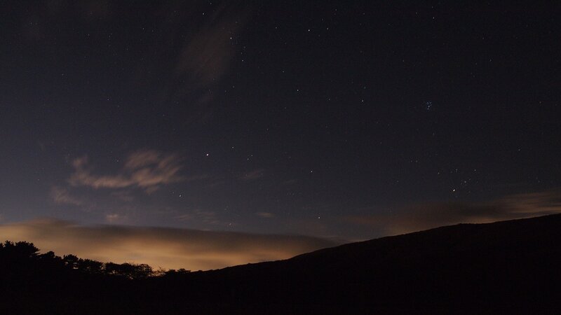 Night Sky over Hills