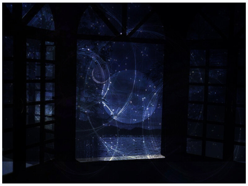 Night Sky Through Window
