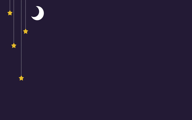 night sky with moon and stars