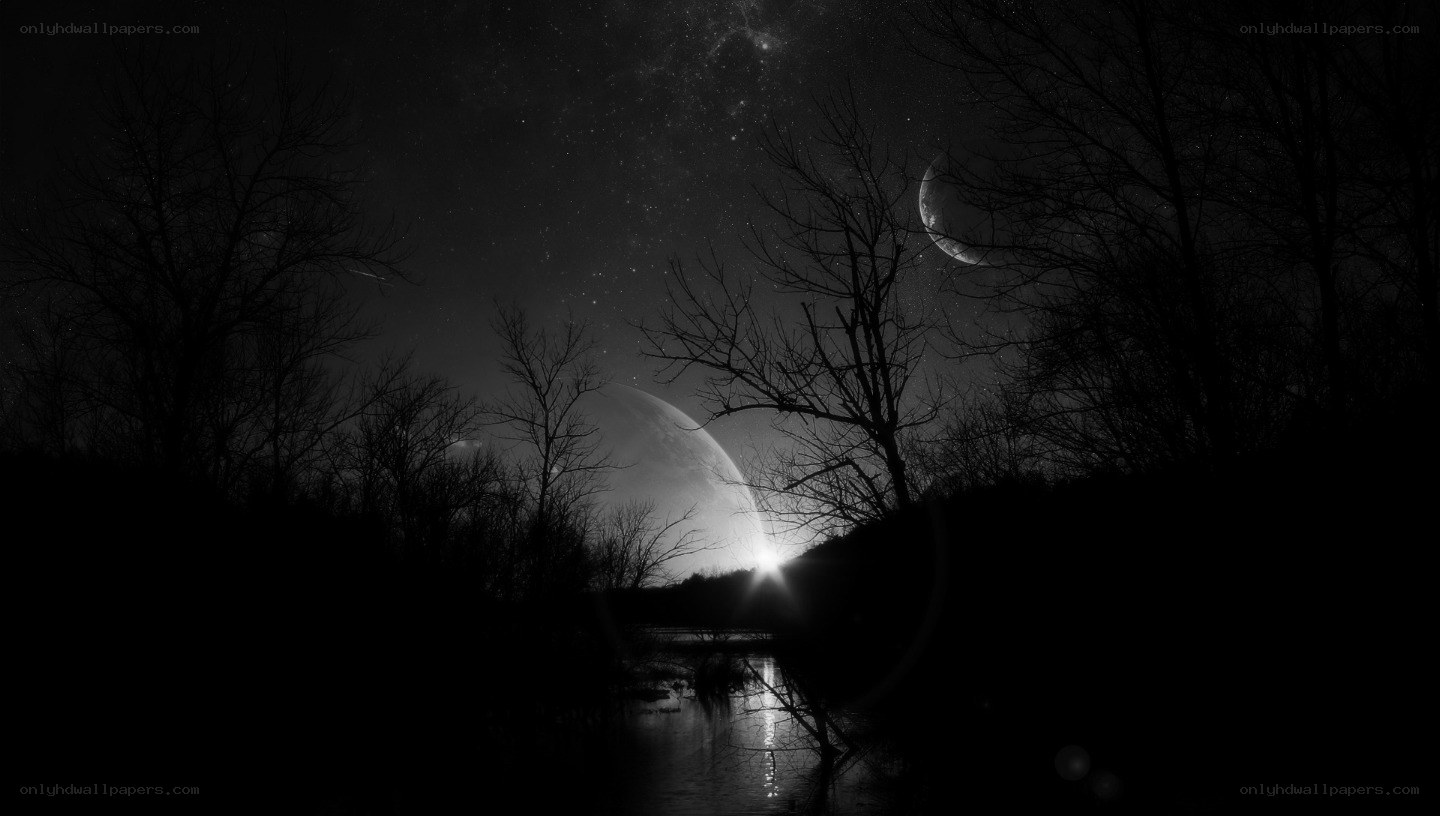 Night sky with planets