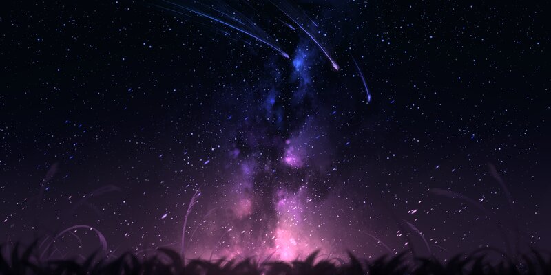Night Sky with Shooting Stars