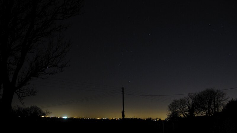 Night Sky with Stars — Black, Calm