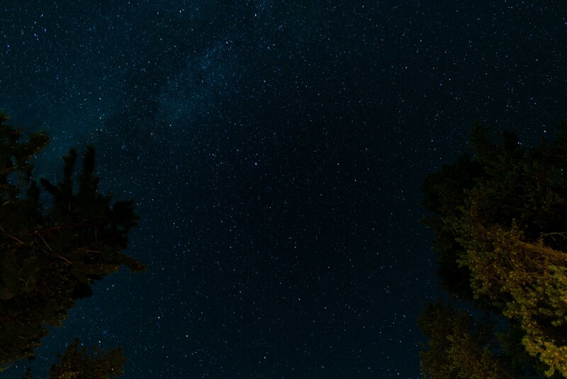 Night Sky with Stars — Black, Serene, Photograph