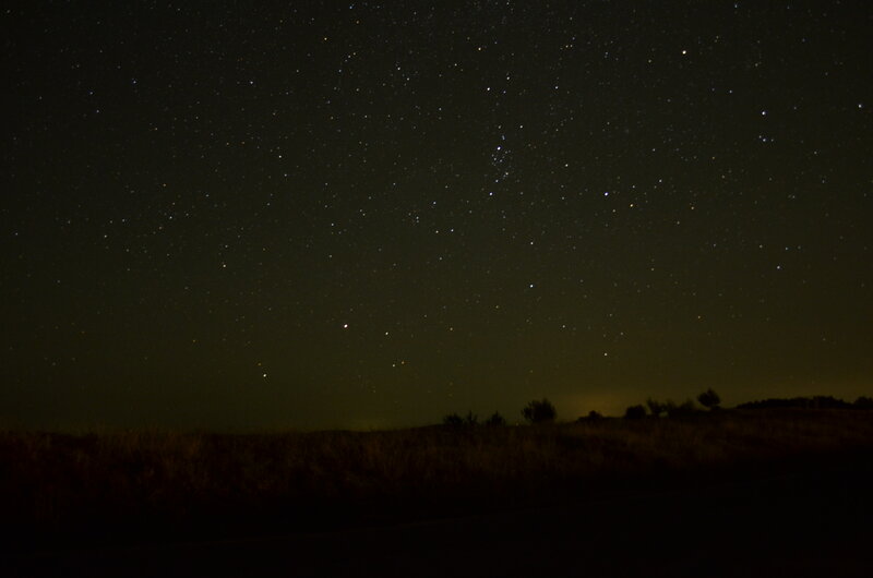 Night Sky with Stars — Black