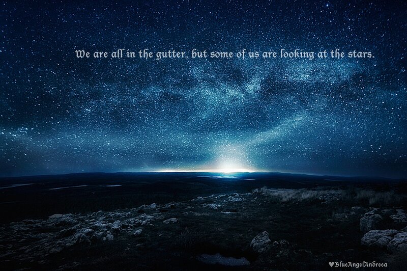 Night Sky with Stars — Blue, Serene, Photograph