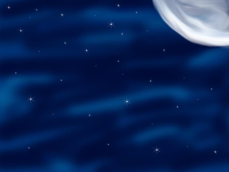 Night Sky with Stars — Blue, Serene