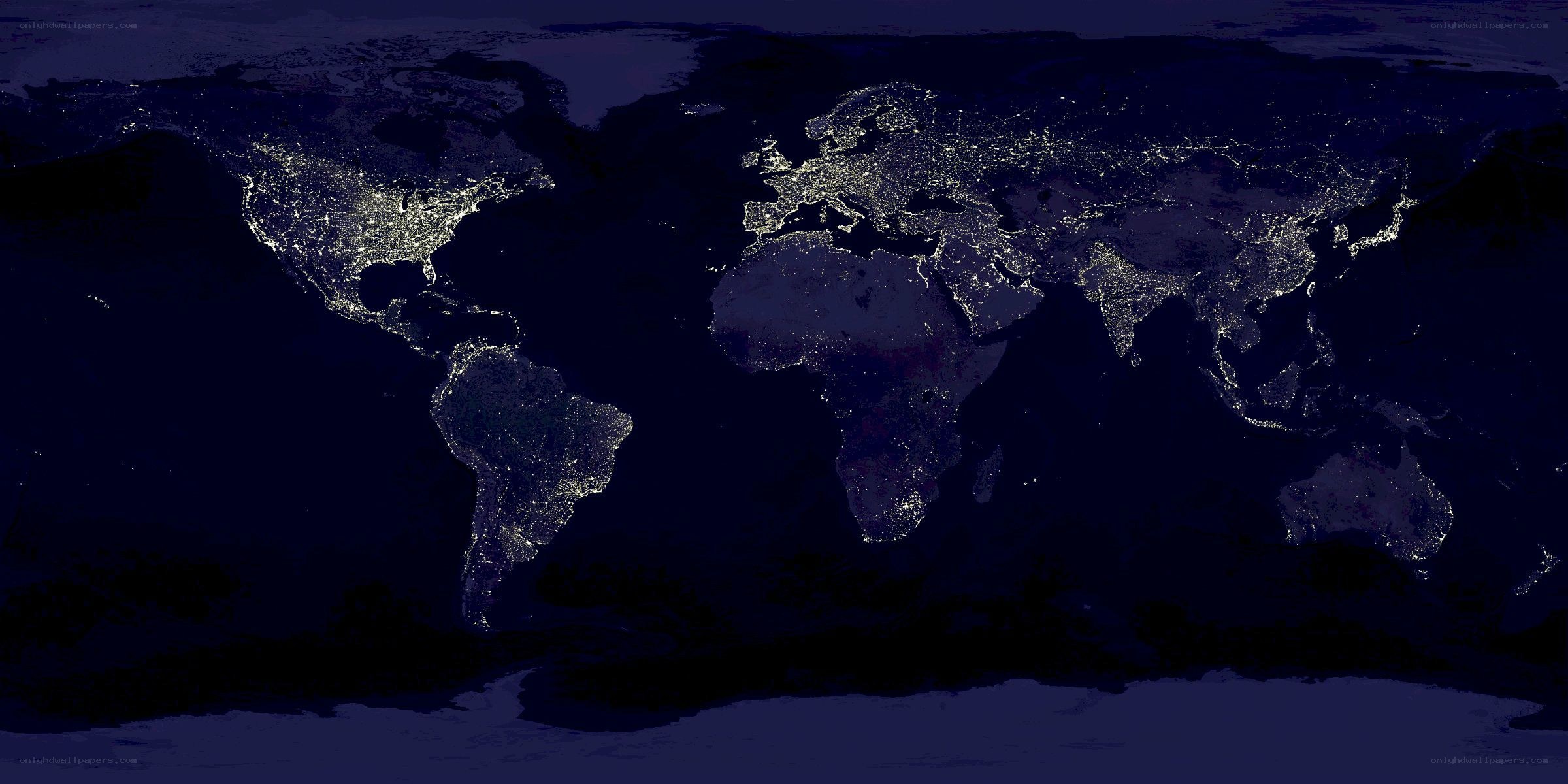 Night-time Earth from space