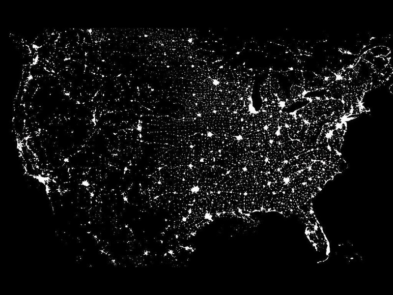 Night-time Lights of USA
