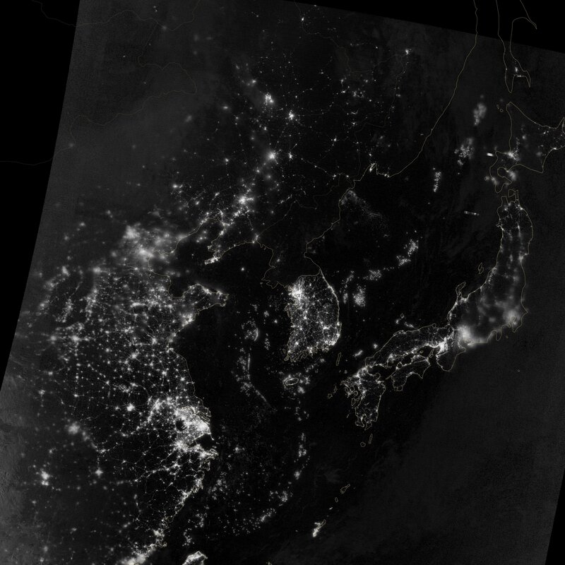 Night-time Satellite View