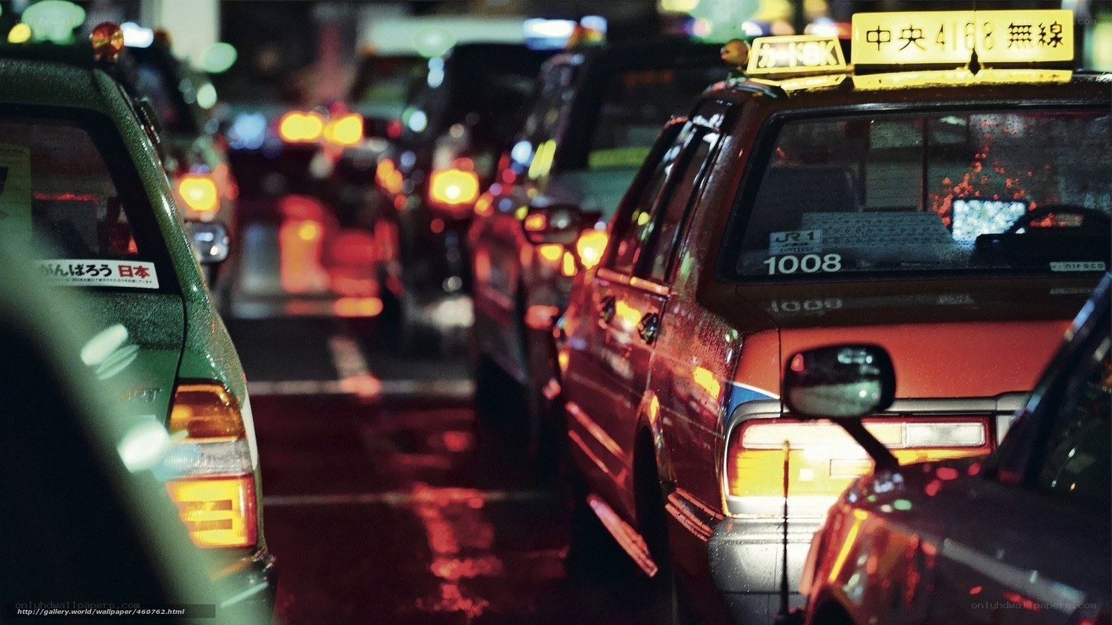 Night traffic in Japan