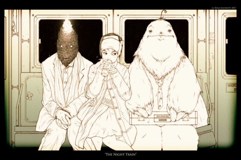 Night train passengers