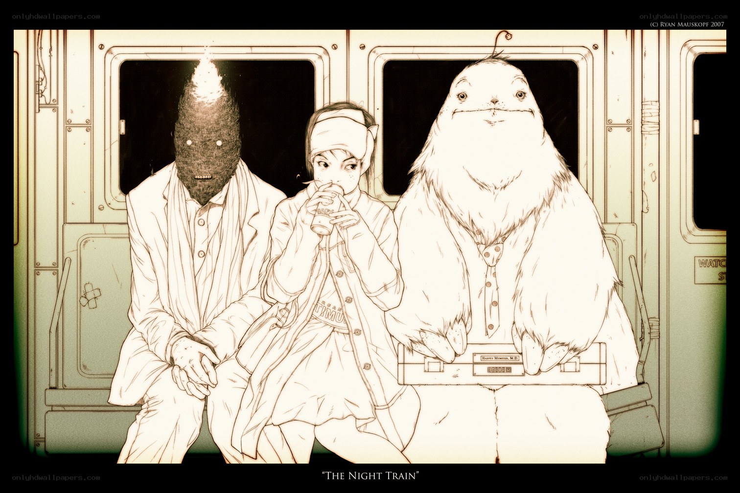 Night train passengers