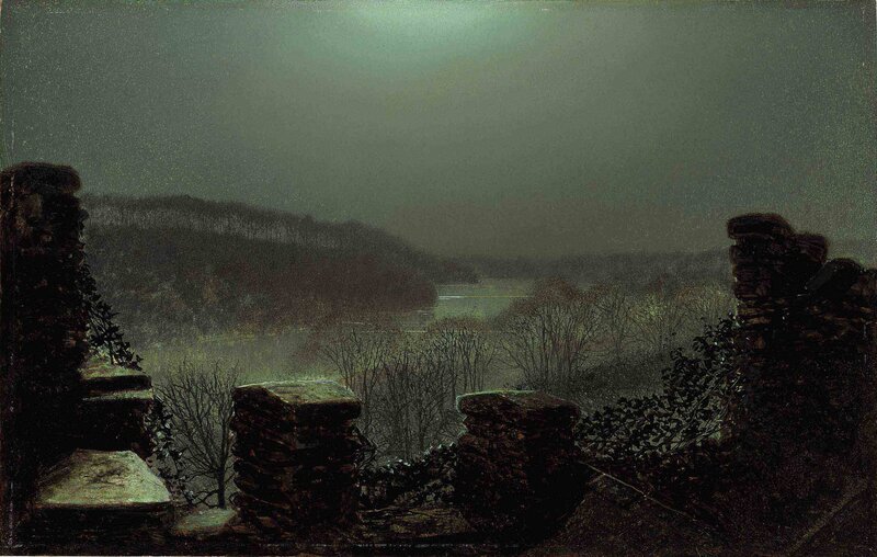 Night view from a ruin