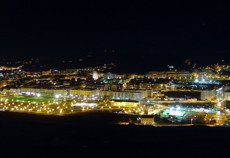 night view of a city