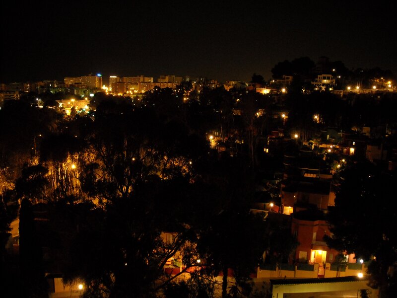 night view of a city