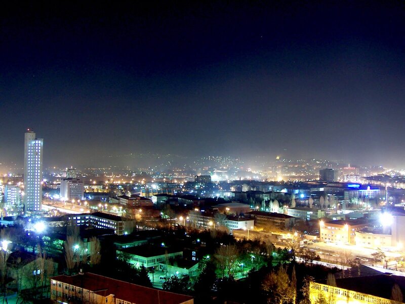 night view of a city