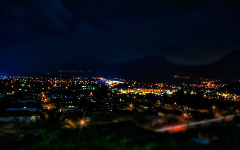 night view of a city