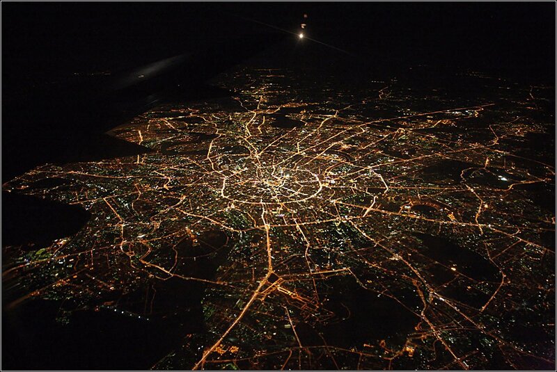 night view of a city