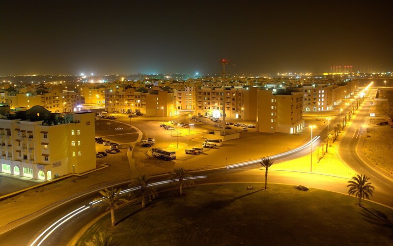 night view of a city